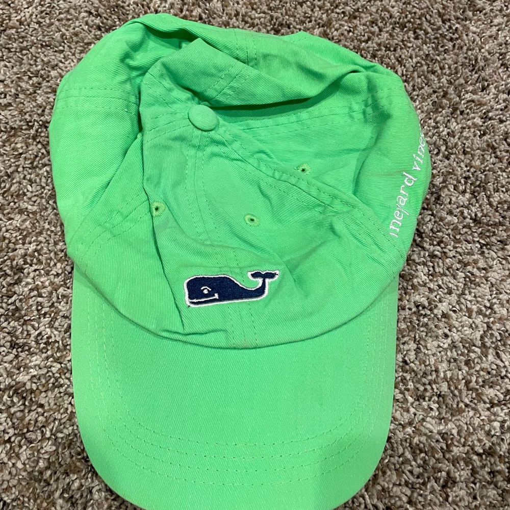 Mens Vineyard vines neon green hat